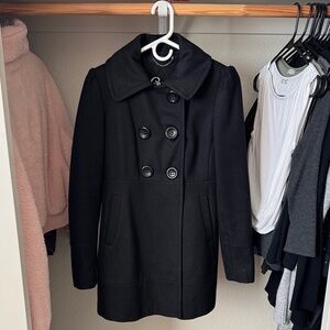 Guess Elegant Black Pea Coat